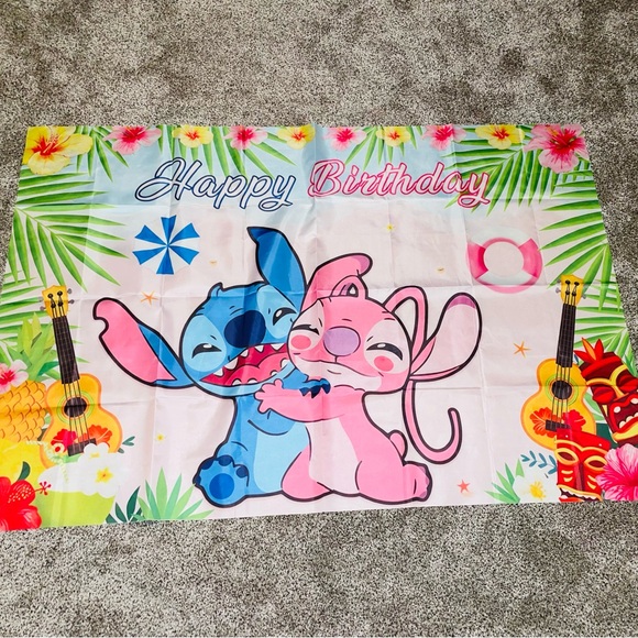 Stitch & Angel Backdrop - Picture 1 of 5